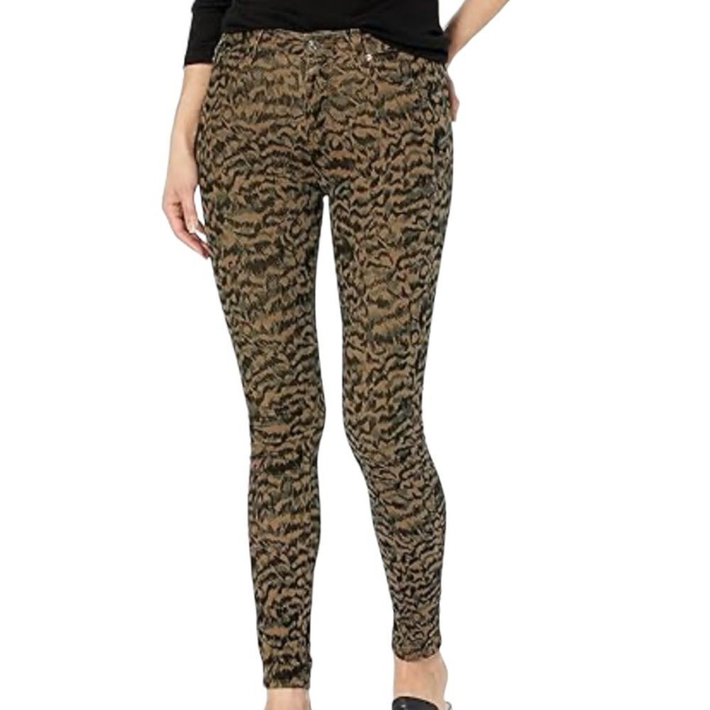 AG Adriano Goldschmied The Farrah Skinny Ankle High Rise Animal Print Size 29 📦